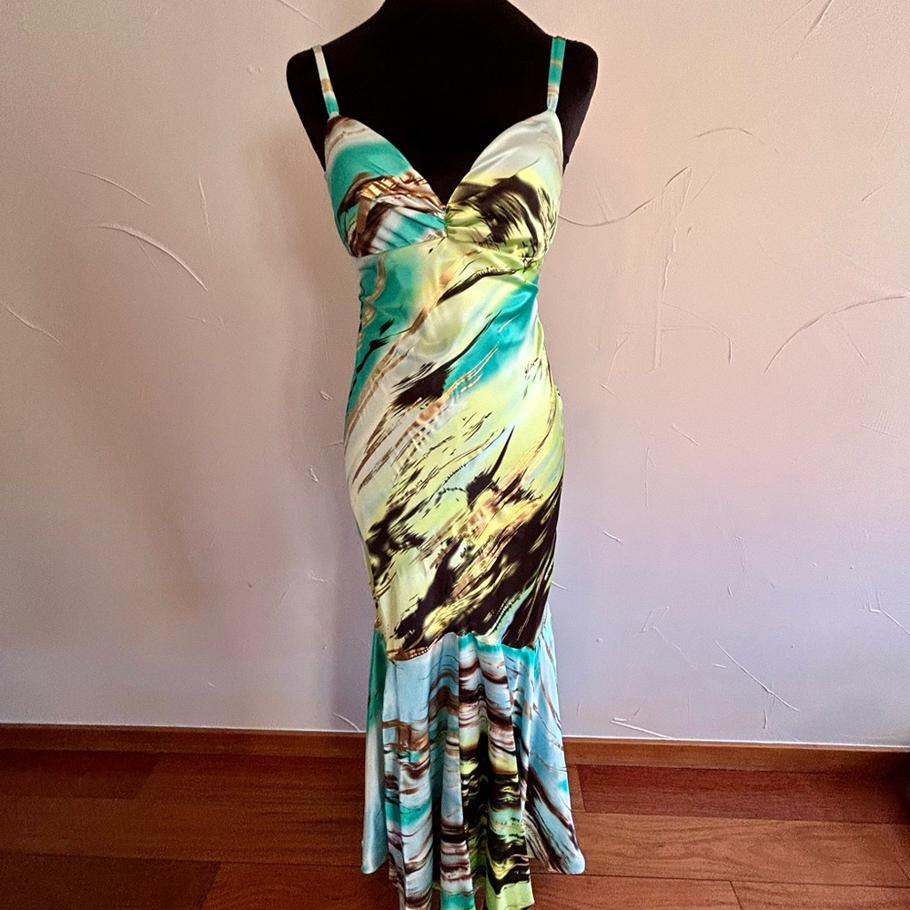 Elegant Multicolor Maxi Dress